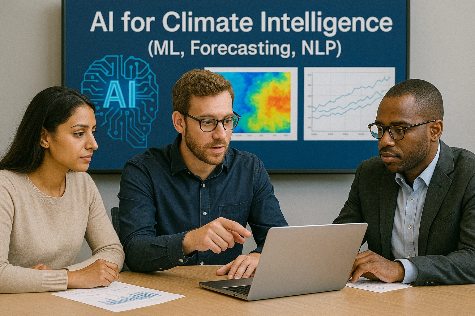 AI for Climate Intelligence (ML, Forecasting, NLP)