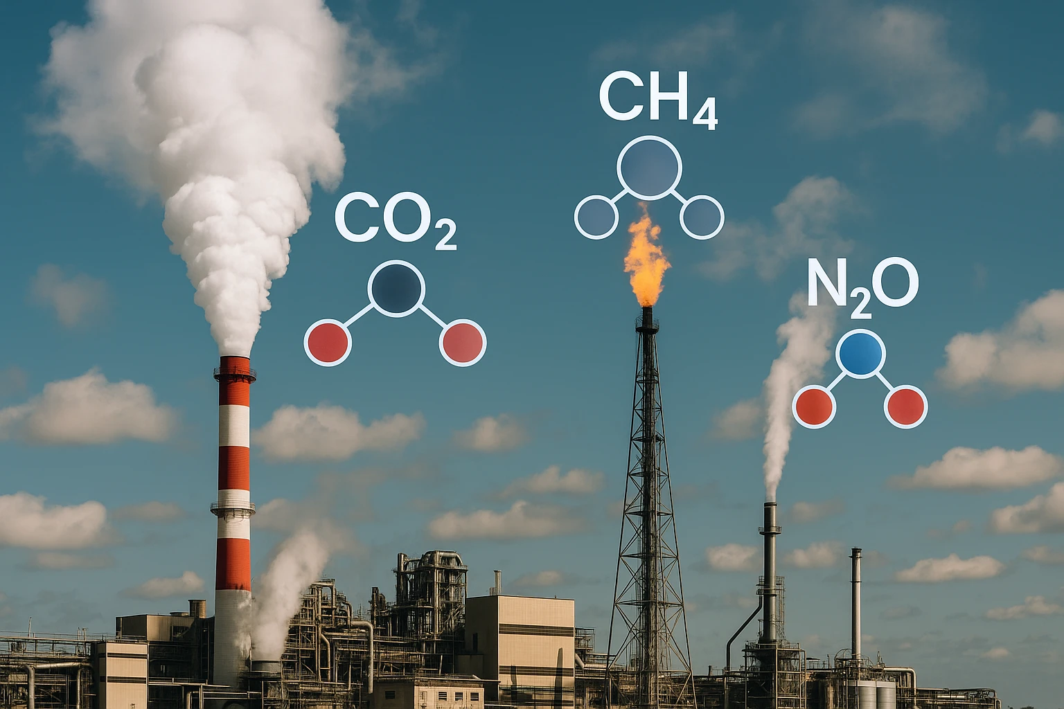 GHG Basics: CO₂, CH₄, N₂O & More